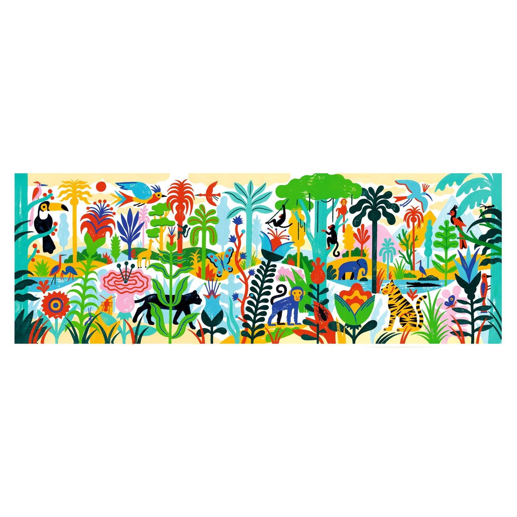 Djeco: puzzle Dżungla 100 el. - Noski Noski