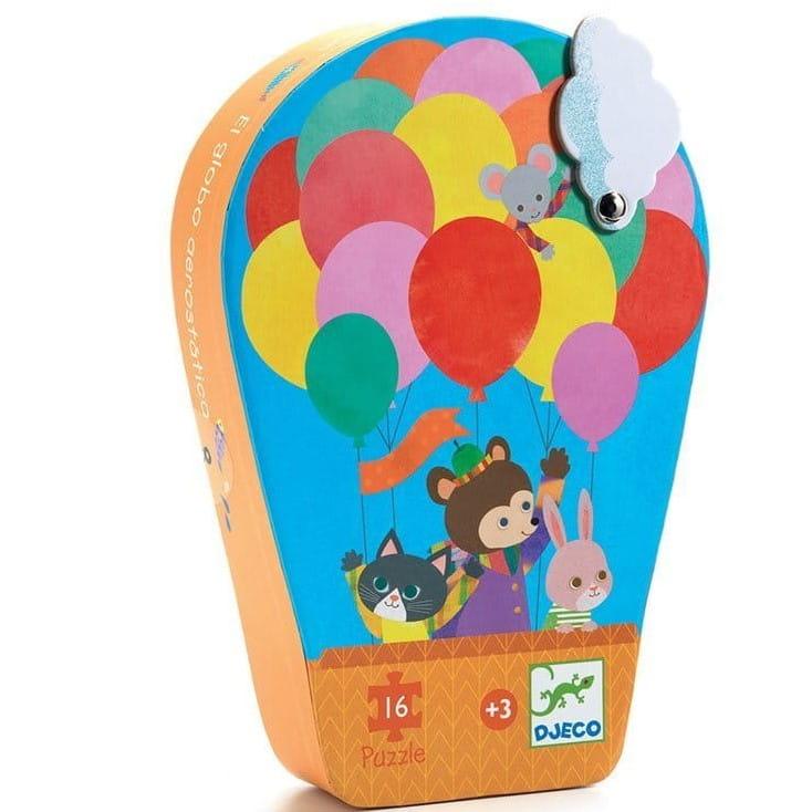 Djeco: puzzle Lot Balonem 16 el. - Noski Noski