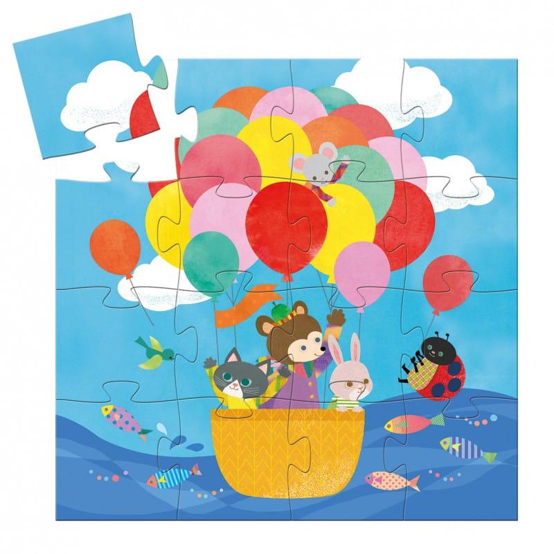 Djeco: puzzle Lot Balonem 16 el. - Noski Noski