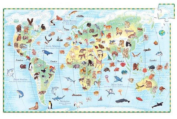 Djeco: puzzle obserwacyjne Zwierzęta Świata 100 el. - Noski Noski