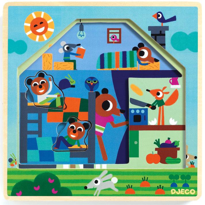 Djeco: puzzle warstwowe domek Chez Gaby - Noski Noski