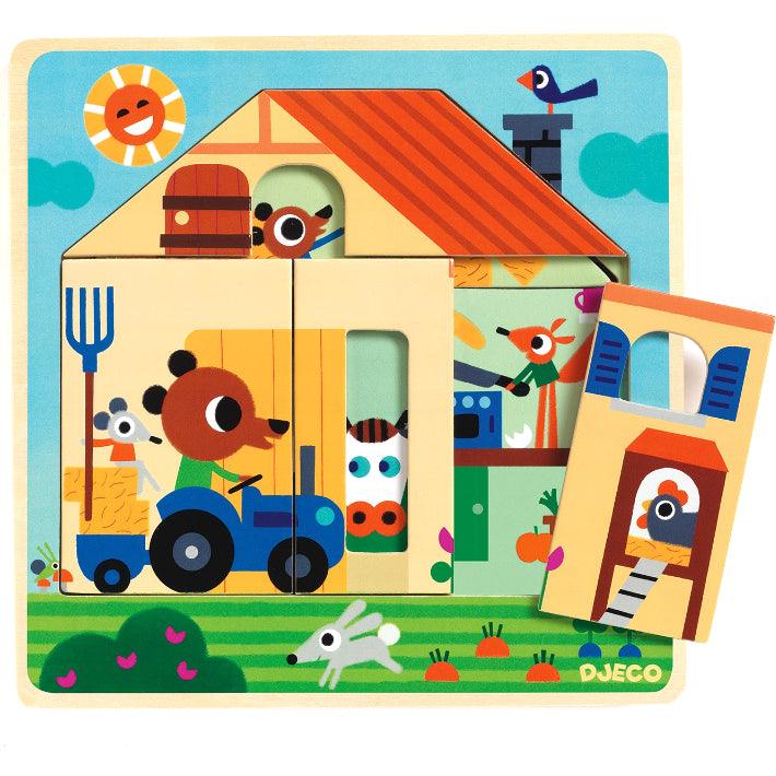 Djeco: puzzle warstwowe domek Chez Gaby - Noski Noski