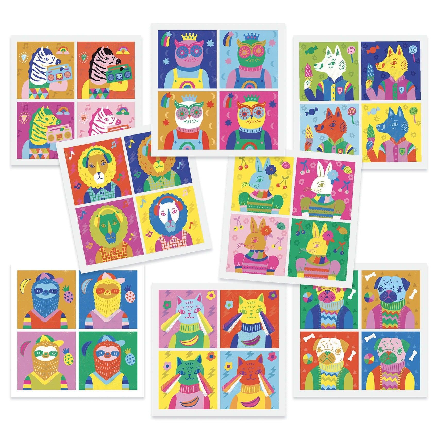 Djeco: zestaw artystyczny inspiracje Pop Art Inspired by Andy Warhol - Noski Noski