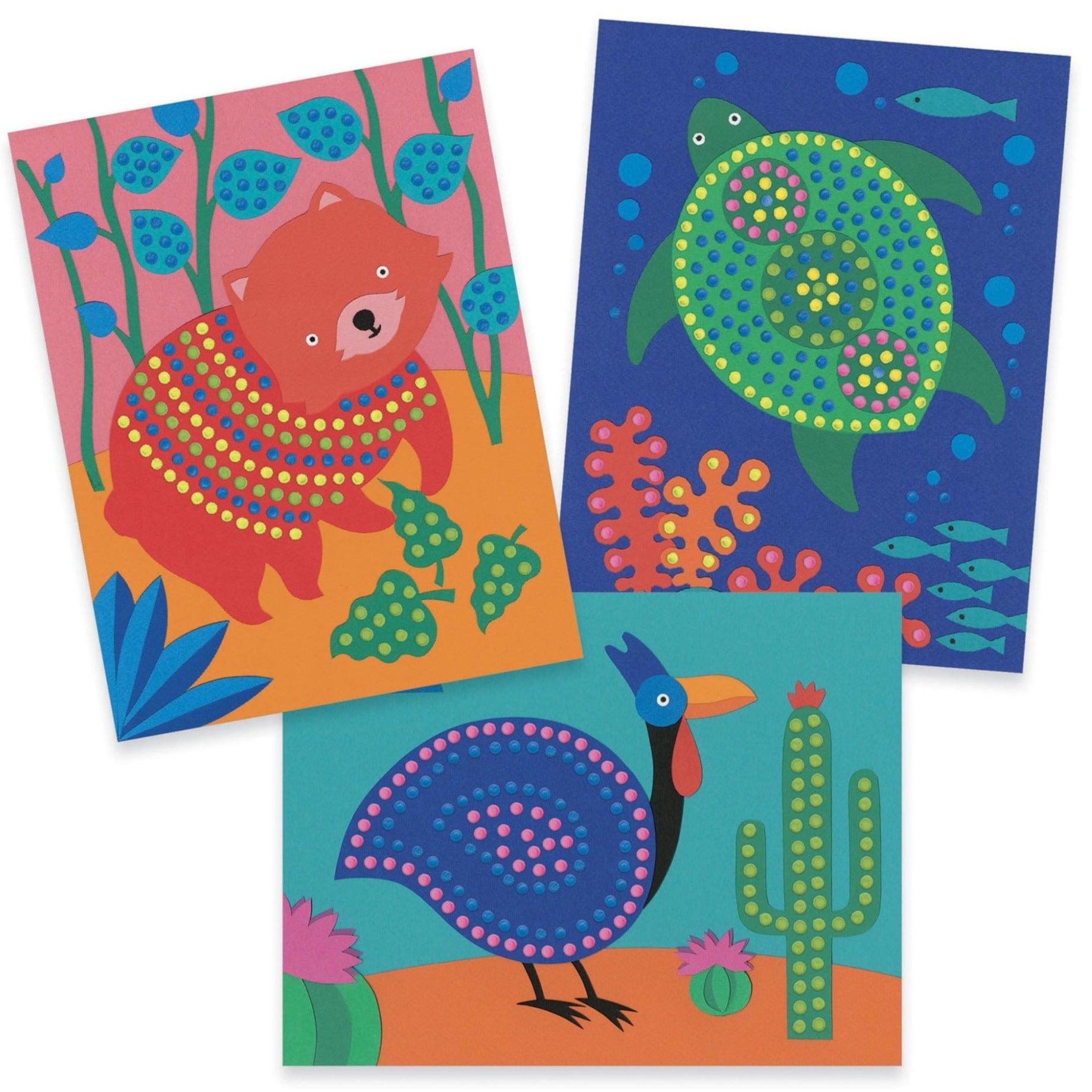 Djeco: zestaw artystyczny kropki Pointillism Painting Activity - Noski Noski