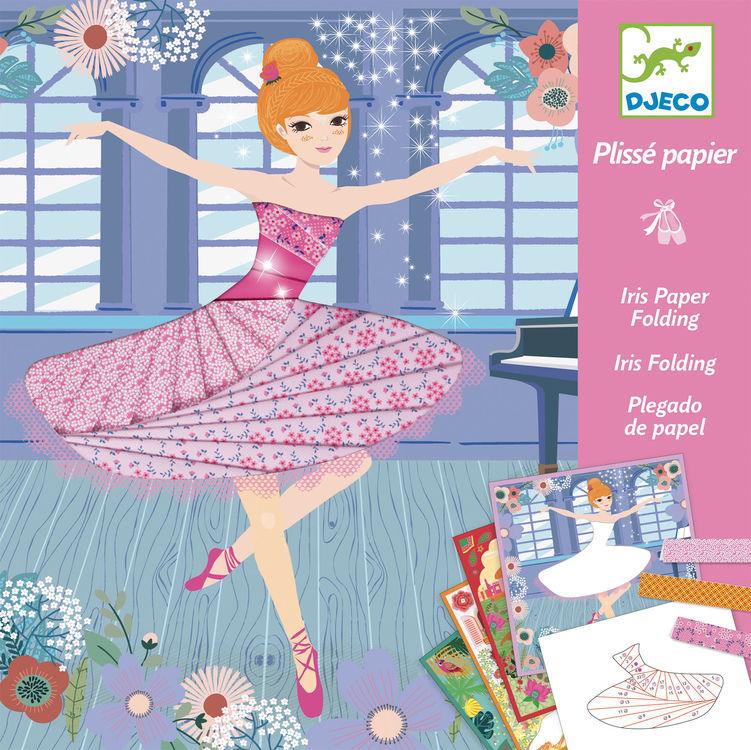 Djeco: zestaw artystyczny tancerki i plisy Iris Paper Folding - Noski Noski
