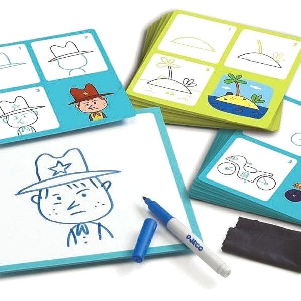 Djeco: zestaw do nauki rysowania Step by Step Arthur and Co - Noski Noski