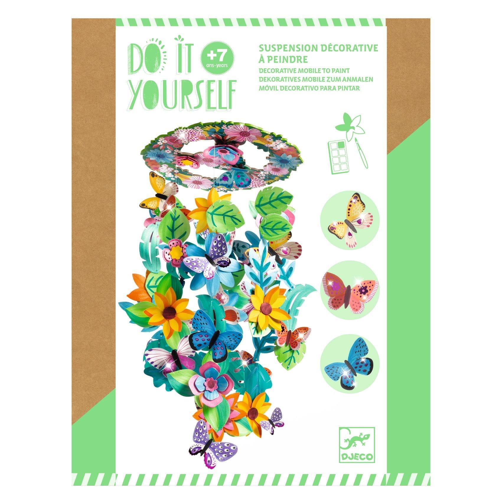 Djeco: zestaw kreatywny dekoracja ruchoma Kwiaty DIY - Noski Noski