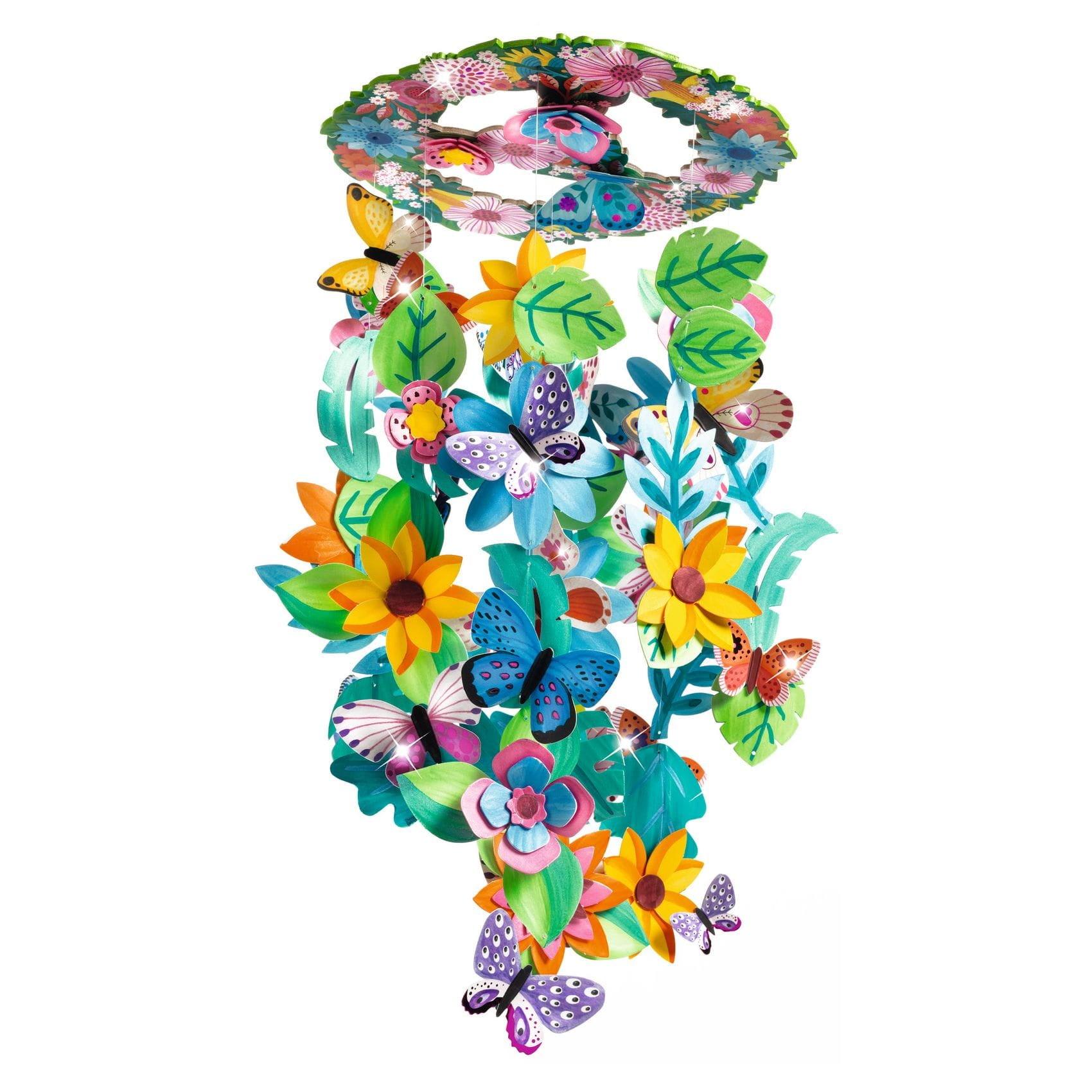 Djeco: zestaw kreatywny dekoracja ruchoma Kwiaty DIY - Noski Noski