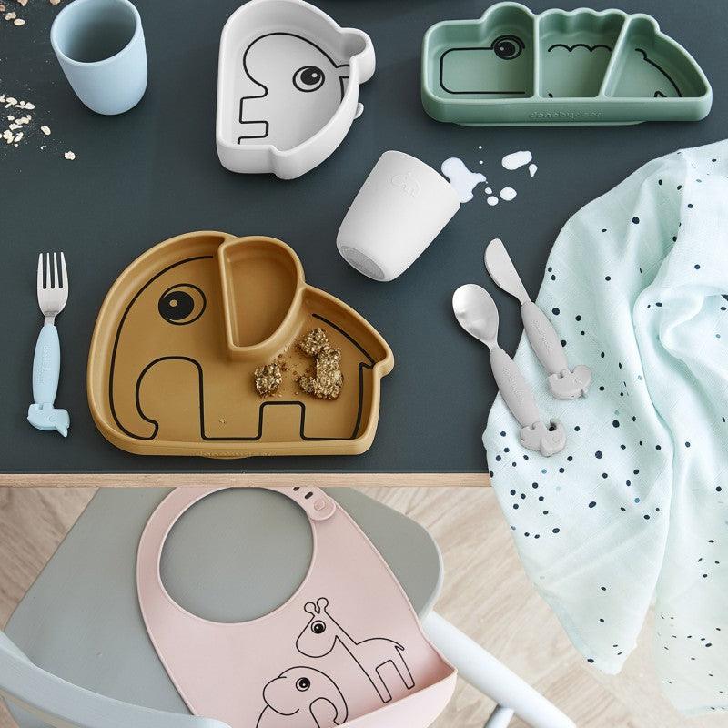 Done by Deer: talerzyk z przyssawką Croco Snack Plate - Noski Noski