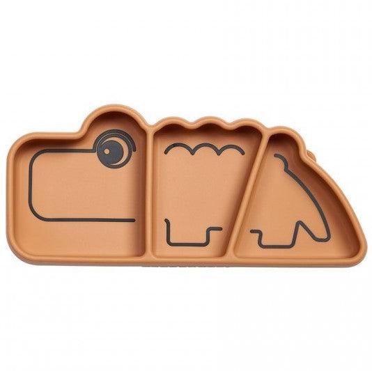 Done by Deer: talerzyk z przyssawką Croco Snack Plate - Noski Noski
