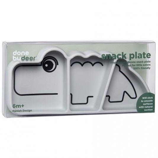 Done by Deer: talerzyk z przyssawką Croco Snack Plate - Noski Noski