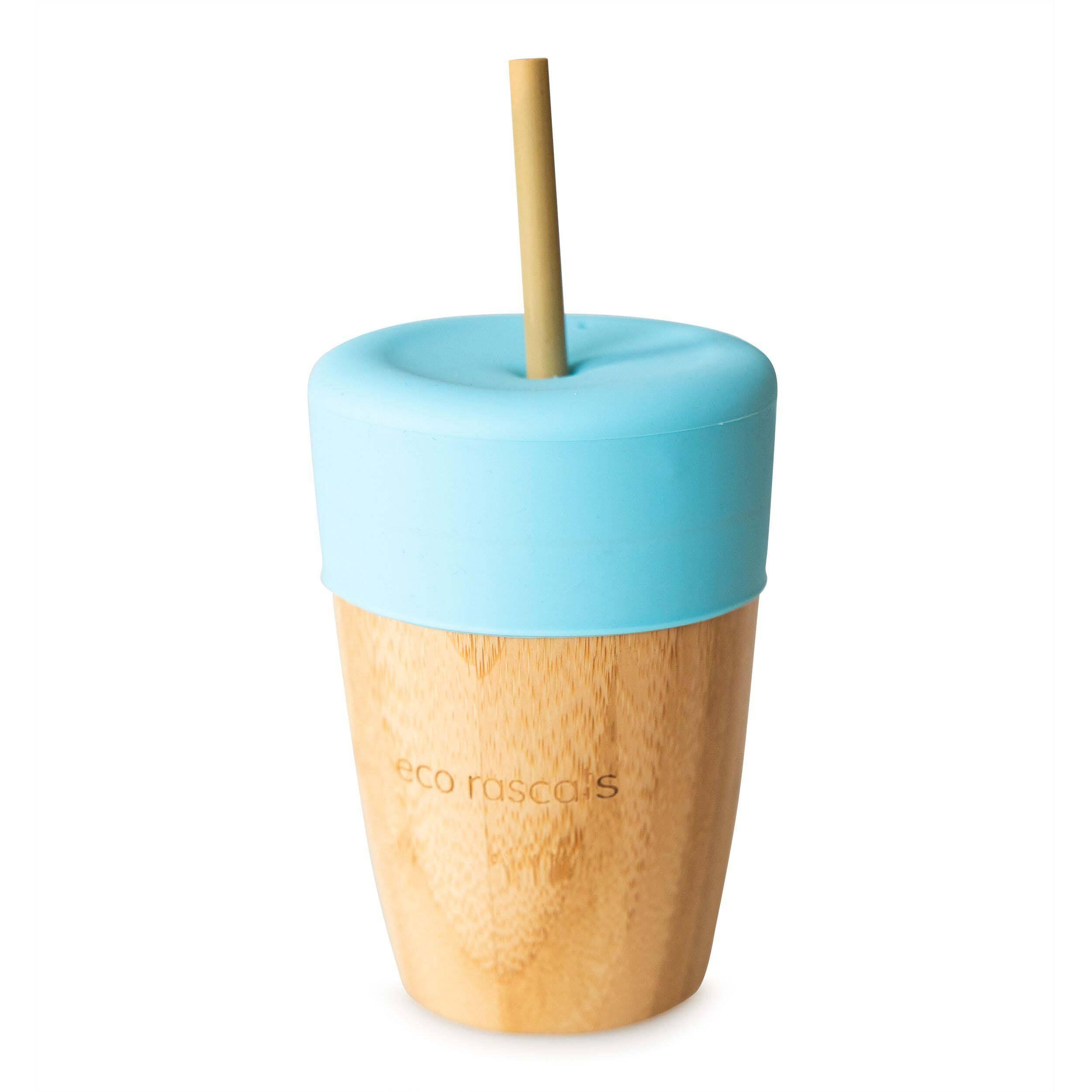 Eco Rascals: kubek bambusowy z silikonową nakładką i słomką 240 ml - Noski Noski