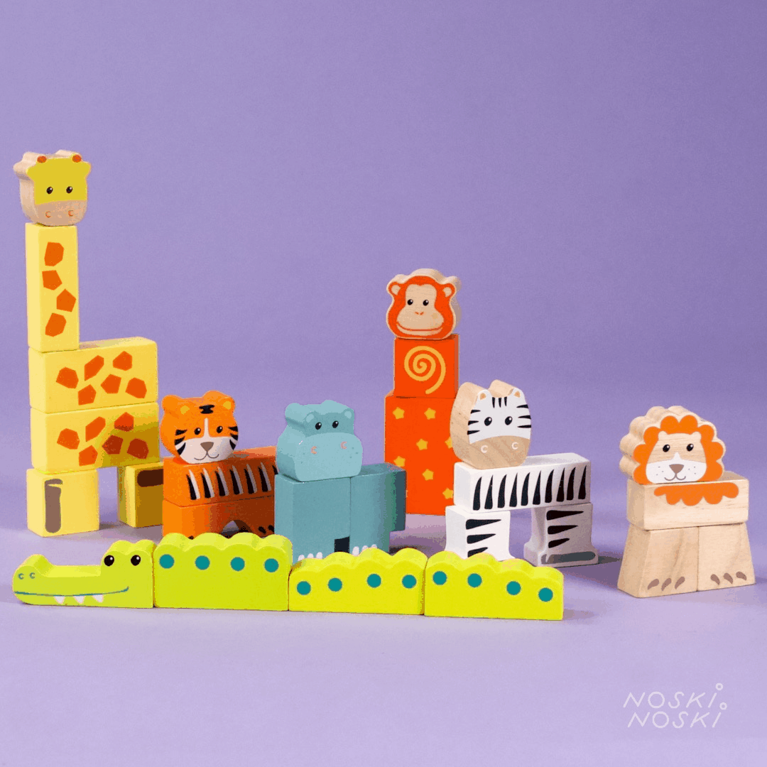 Egmont: klocki zwierzątka Animal Blocks - Noski Noski