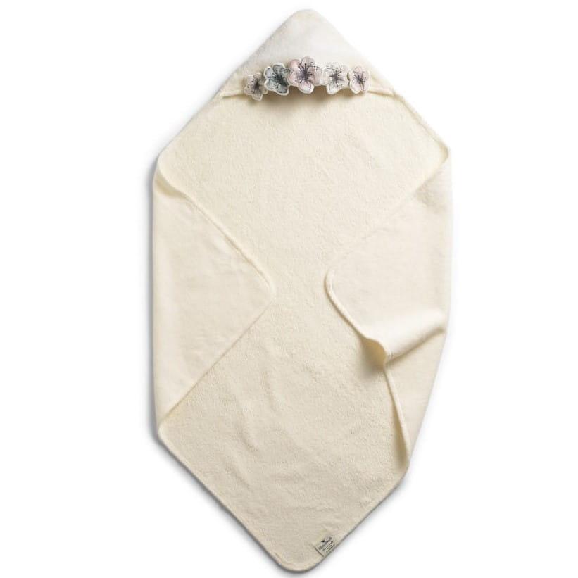 Elodie Details: ręcznik z kapturkiem Hooded Towel Embedding Bloom - Noski Noski