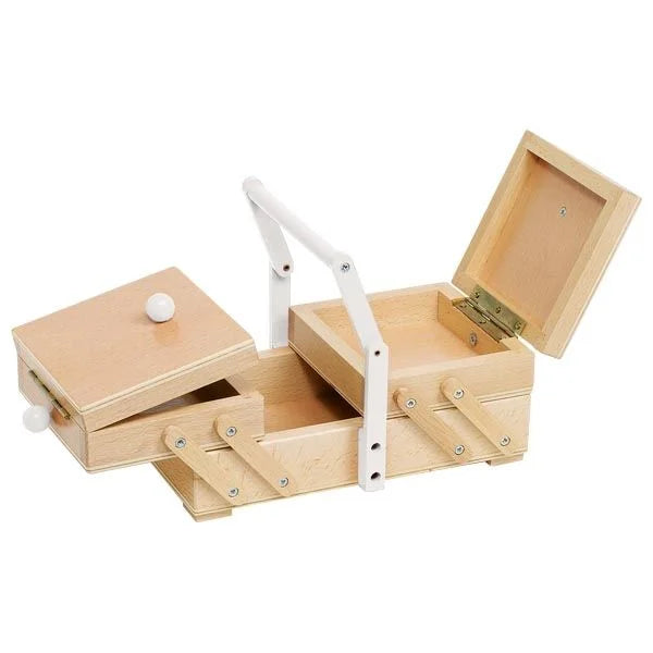 Goki: drewniane rozkładane pudełko na przybory do szycia - Noski Noski