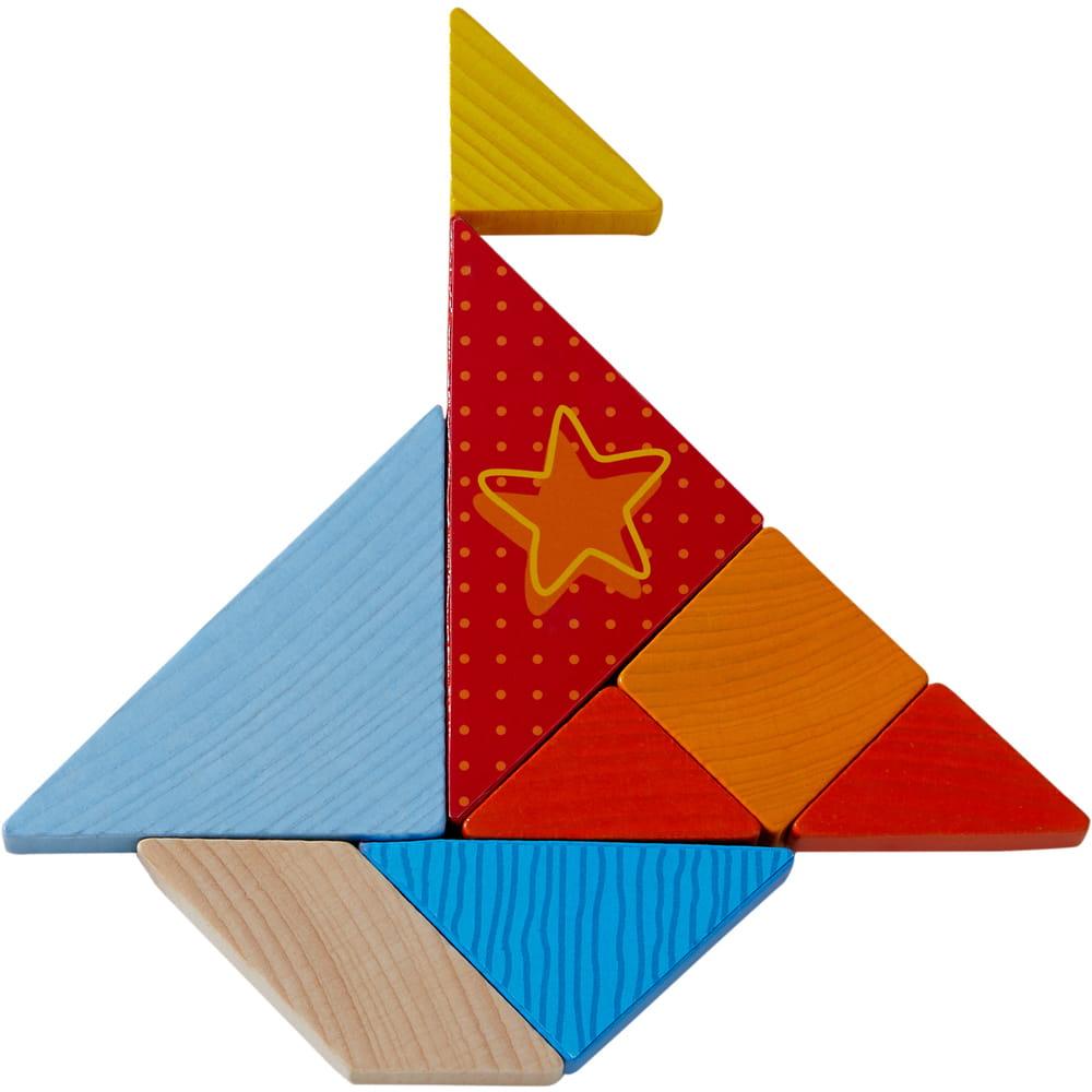 Haba: drewniana układanka twarze Tangram Mix - Noski Noski