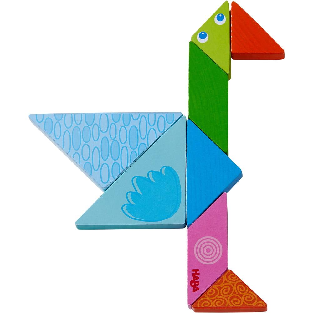 Haba: drewniana układanka twarze Tangram Mix - Noski Noski