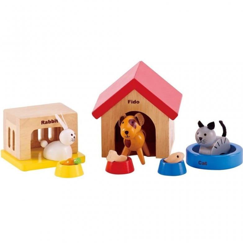 Hape: drewniane zwierzęta domowe Family Pets - Noski Noski