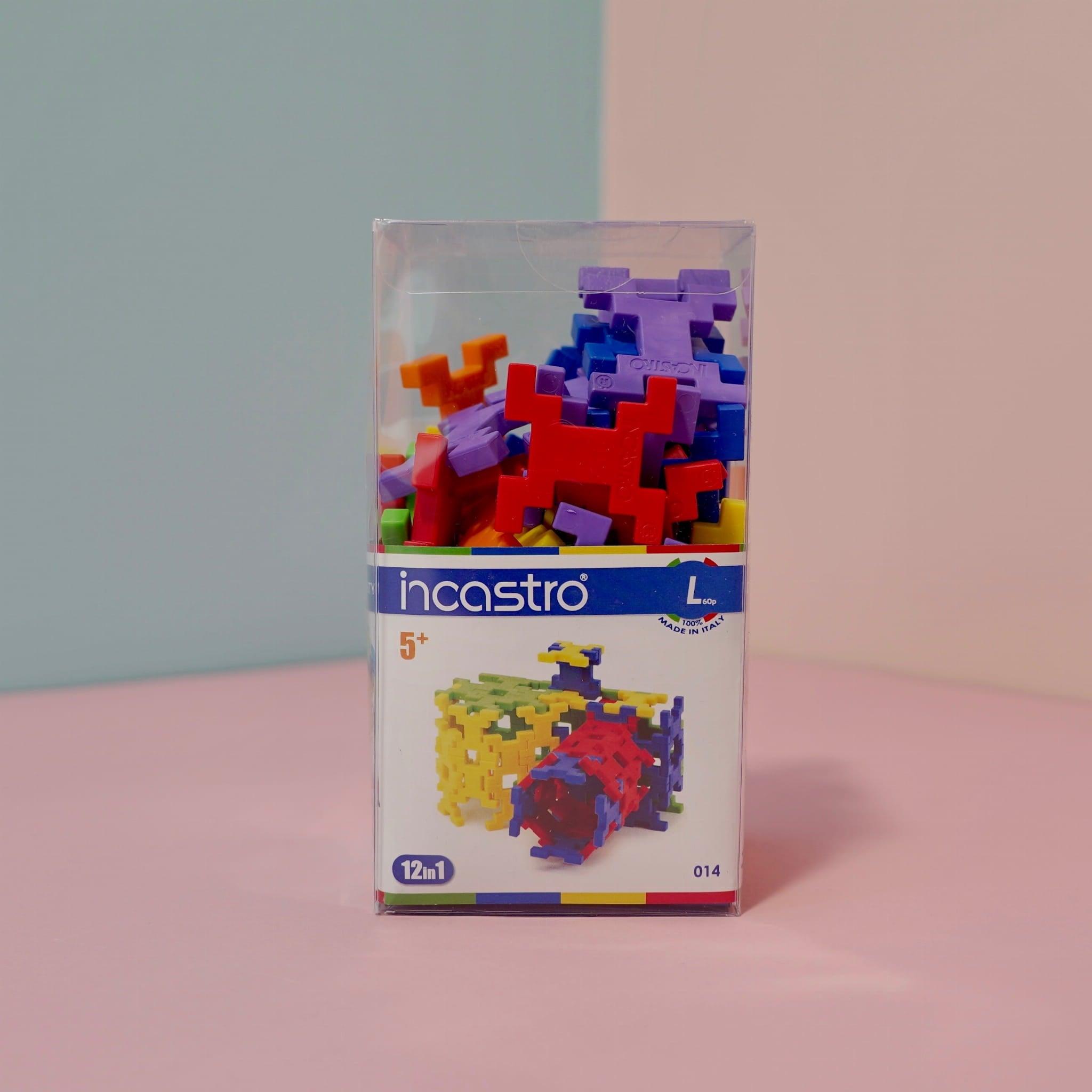 Incastro: konstrukcyjne klocki przestrzenne Cube L 60 el. - Noski Noski