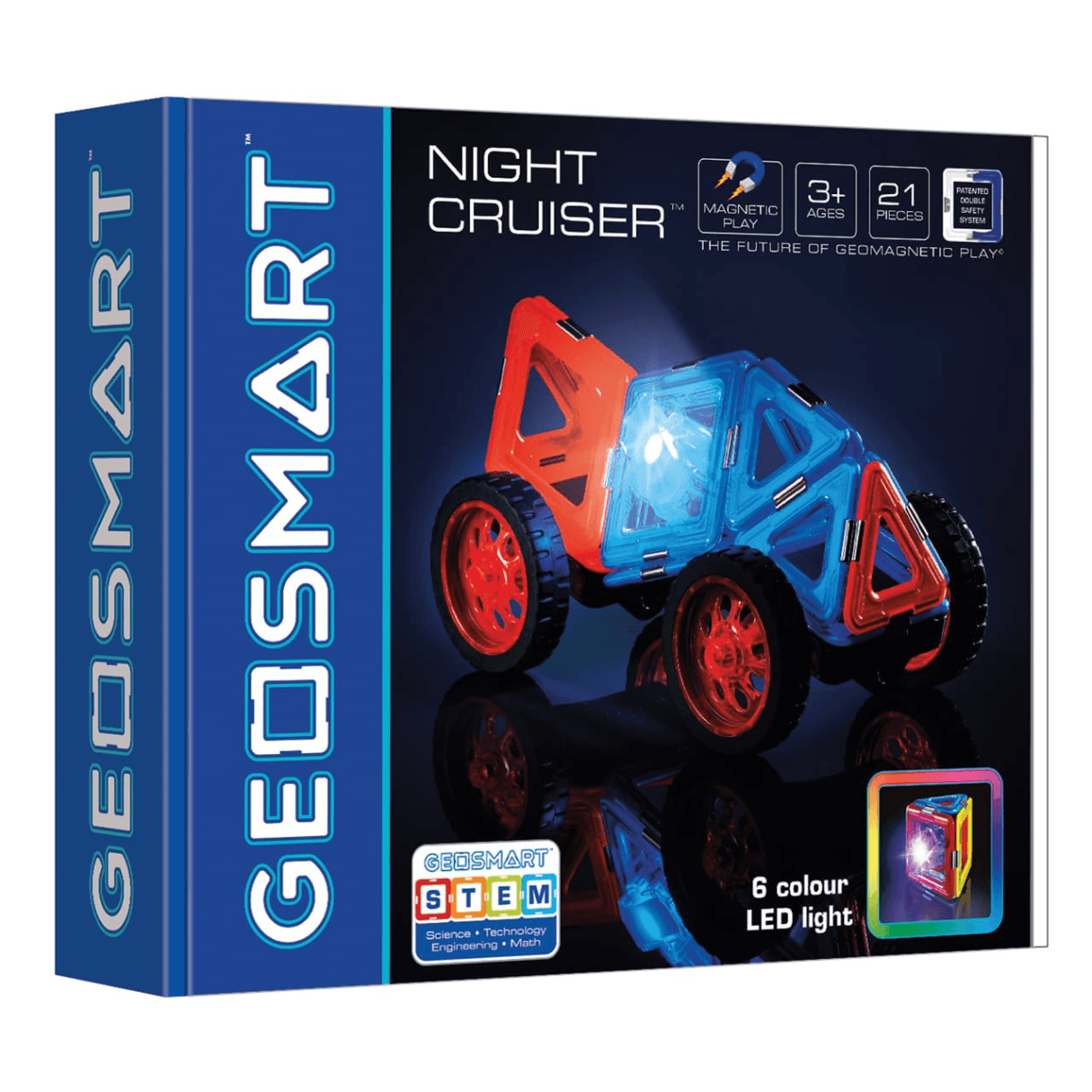 IUVI Games: magnetyczne klocki Geo Smart Night Cruiser 21 el. - Noski Noski