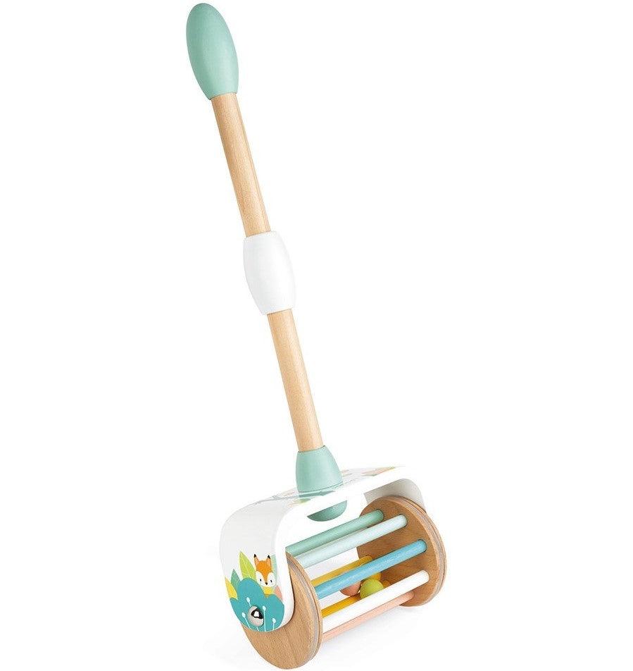 Janod: drewniany pchacz walec Pure Push-Along Toy - Noski Noski