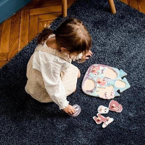 Janod: puzzle drewniane Wesoły Las - Noski Noski
