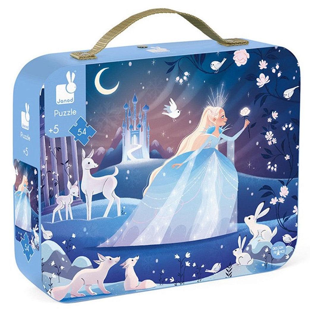 Janod: puzzle w walizce Lodowa Magia 54 el. - Noski Noski