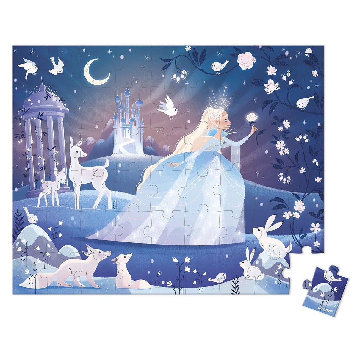 Janod: puzzle w walizce Lodowa Magia 54 el. - Noski Noski