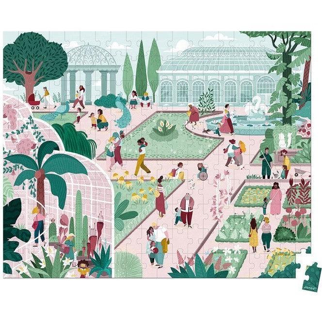 Janod: puzzle w walizce Ogród Botaniczny 200 el. - Noski Noski