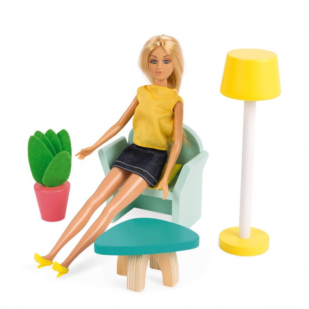 Janod: trzypietrowy domek dla lalek Happy Day Doll's House - Noski Noski