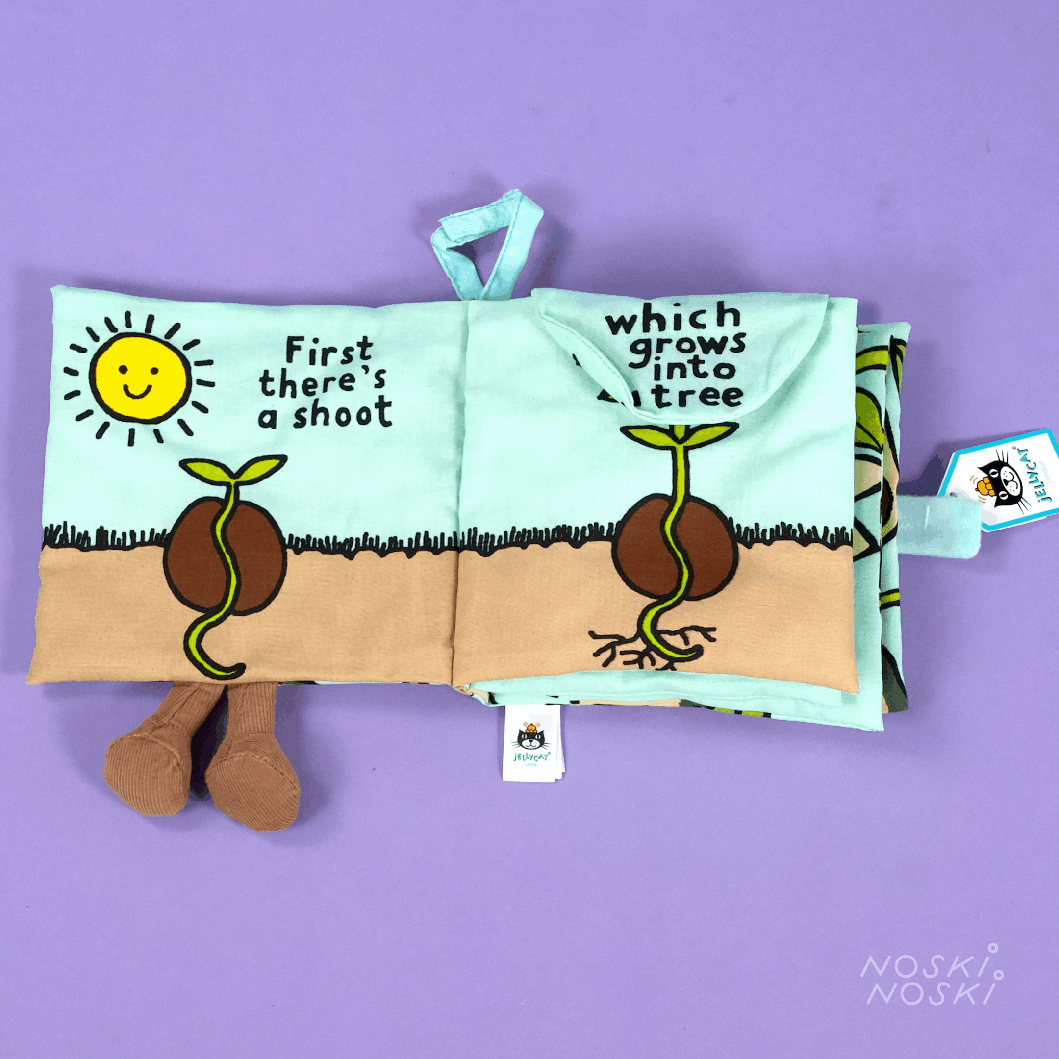 Jellycat: materiałowa książeczka Awokado - Noski Noski