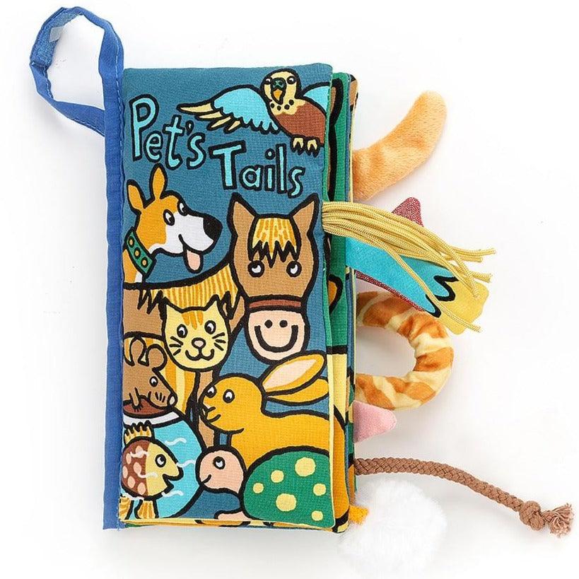Jellycat: materiałowa książeczka z ogonami zwierzęta domowe Pet's Tails - Noski Noski