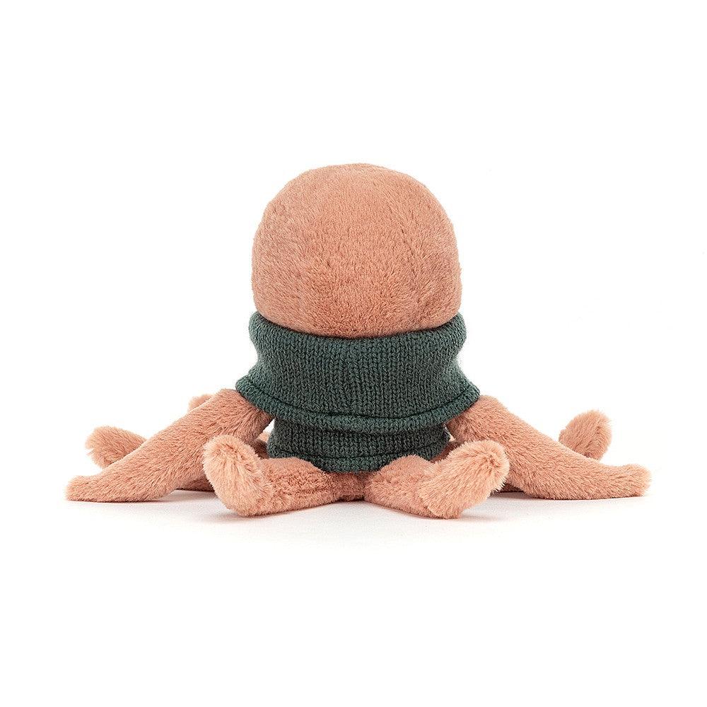 Jellycat: przytulanka ośmiornica w sweterku Cozy Crew Octopus 20 cm - Noski Noski
