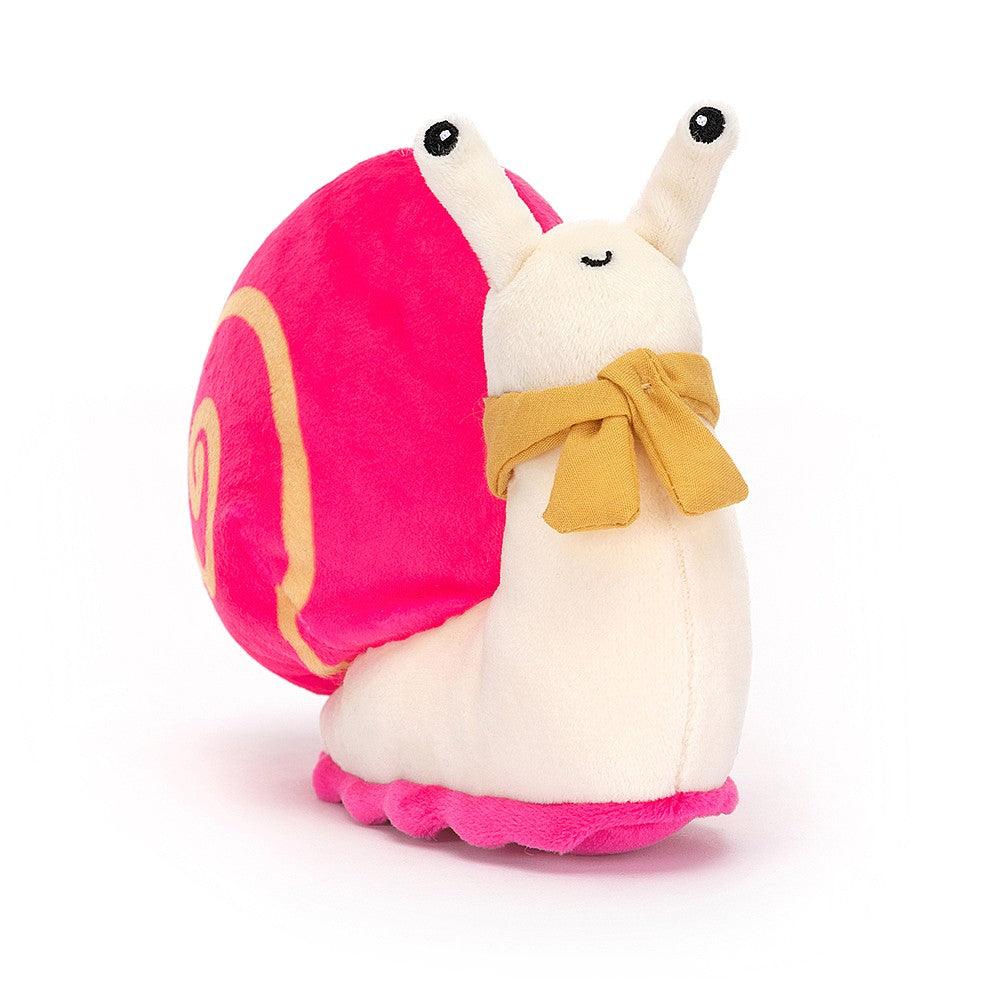 Jellycat: przytulanka różowy ślimak Escarfgot Pink 13 cm - Noski Noski