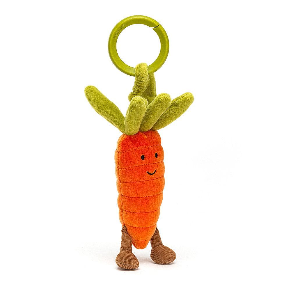 Jellycat: wibrująca zawieszka marchewka Vivacious Carrot Jitter 15 cm - Noski Noski