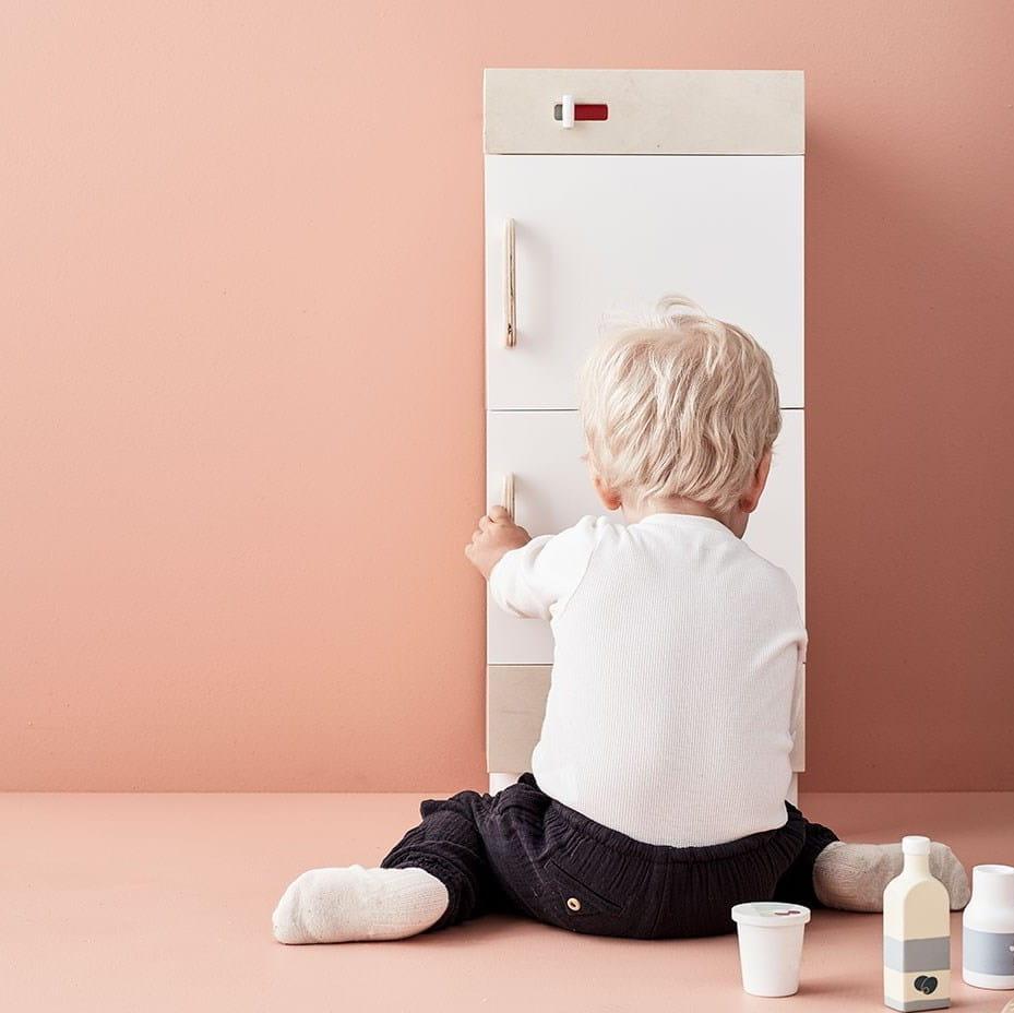 Kid's Concept: drewniana lodówka z zamrażarką Kid's Bistro - Noski Noski