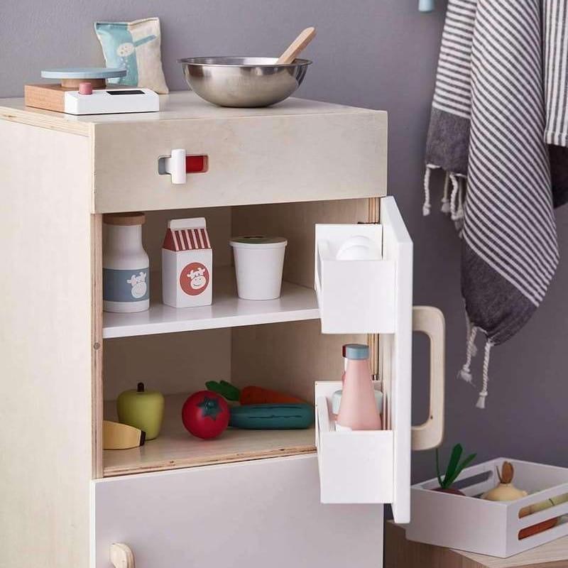 Kid's Concept: drewniana lodówka z zamrażarką Kid's Bistro - Noski Noski