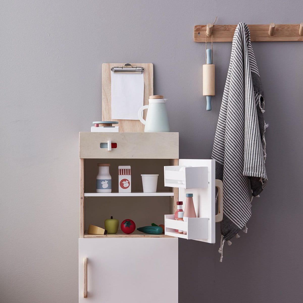 Kid's Concept: drewniana lodówka z zamrażarką Kid's Bistro - Noski Noski