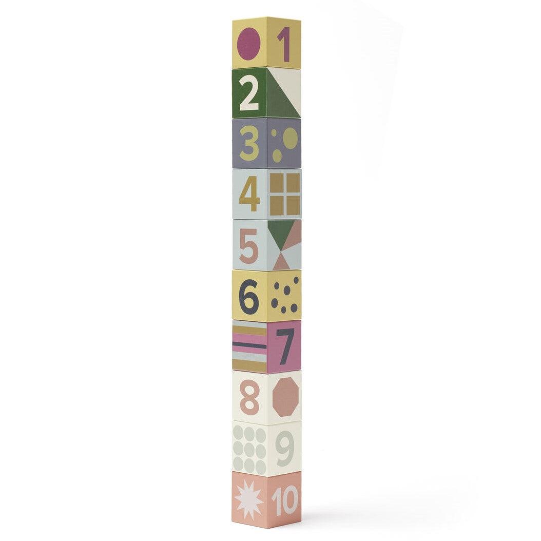Kid's Concept: drewniane klocki Edvin 10 szt. - Noski Noski