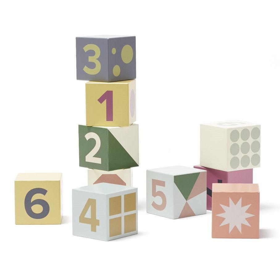 Kid's Concept: drewniane klocki Edvin 10 szt. - Noski Noski