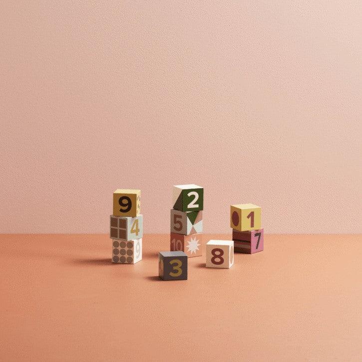 Kid's Concept: drewniane klocki Edvin 10 szt. - Noski Noski