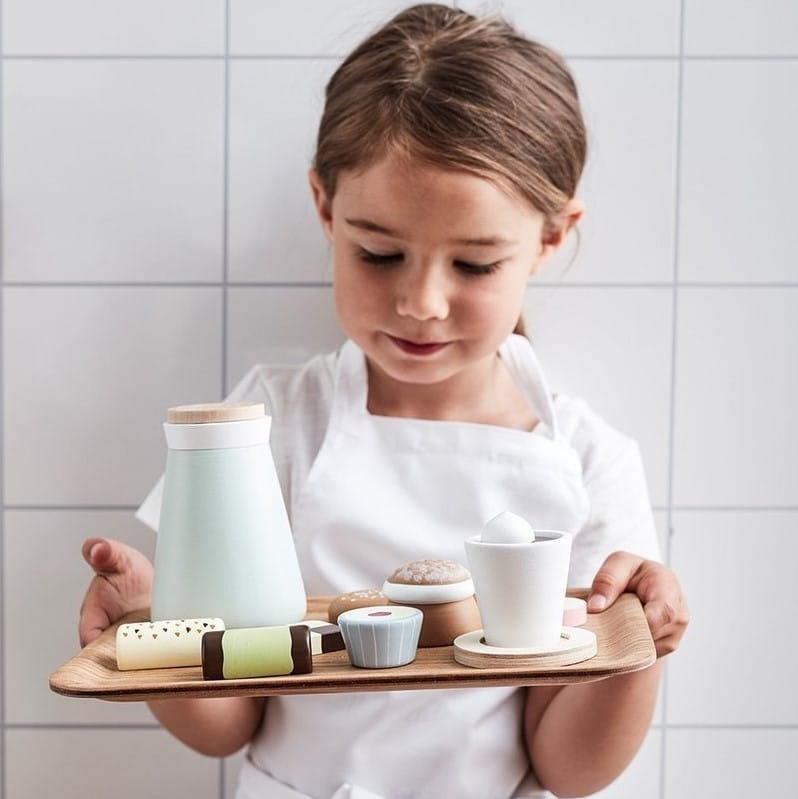 Kid's Concept: drewniany serwis do kawy Kid's Bistro - Noski Noski