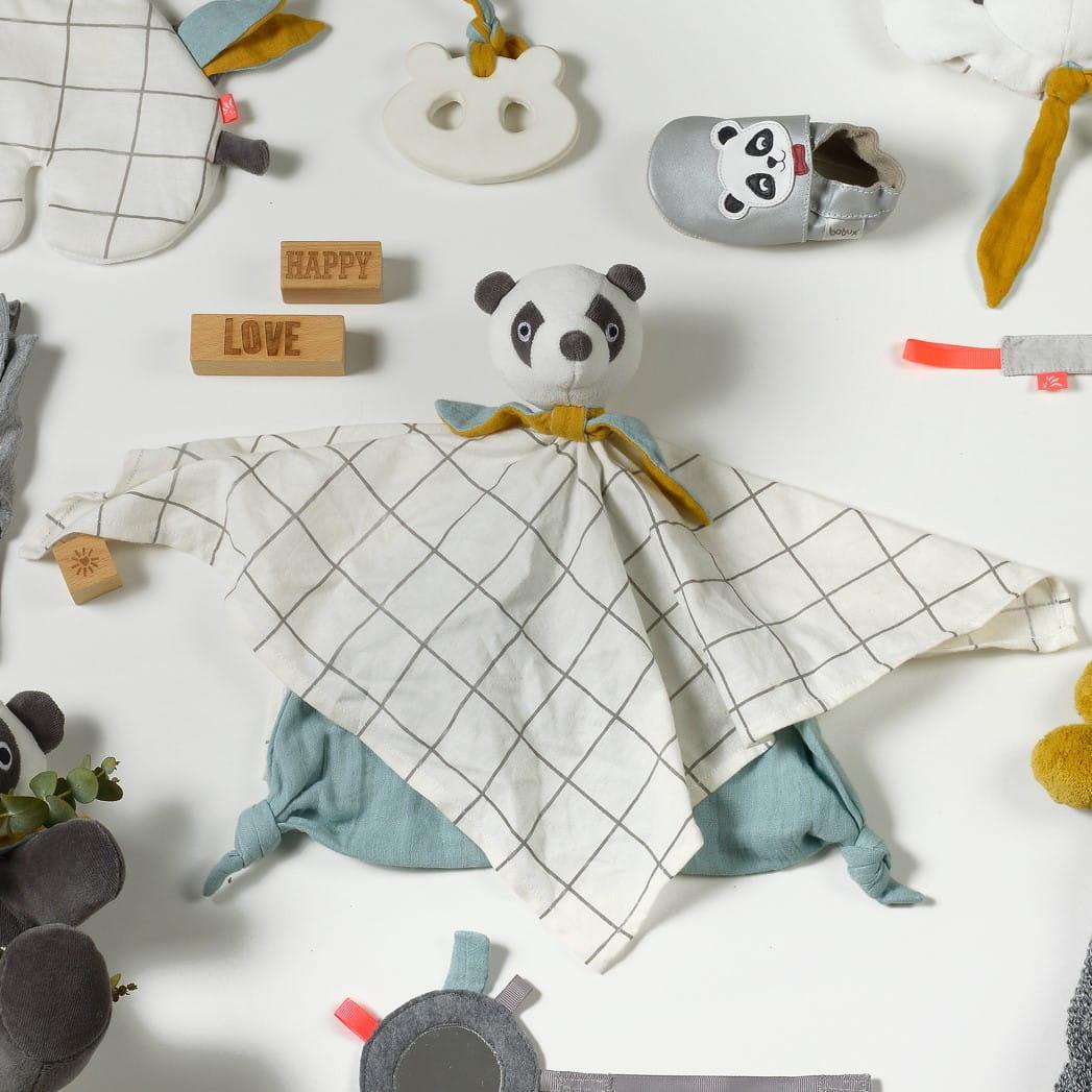 Kikadu: pierwsza przytulanka kocyk Panda - Noski Noski