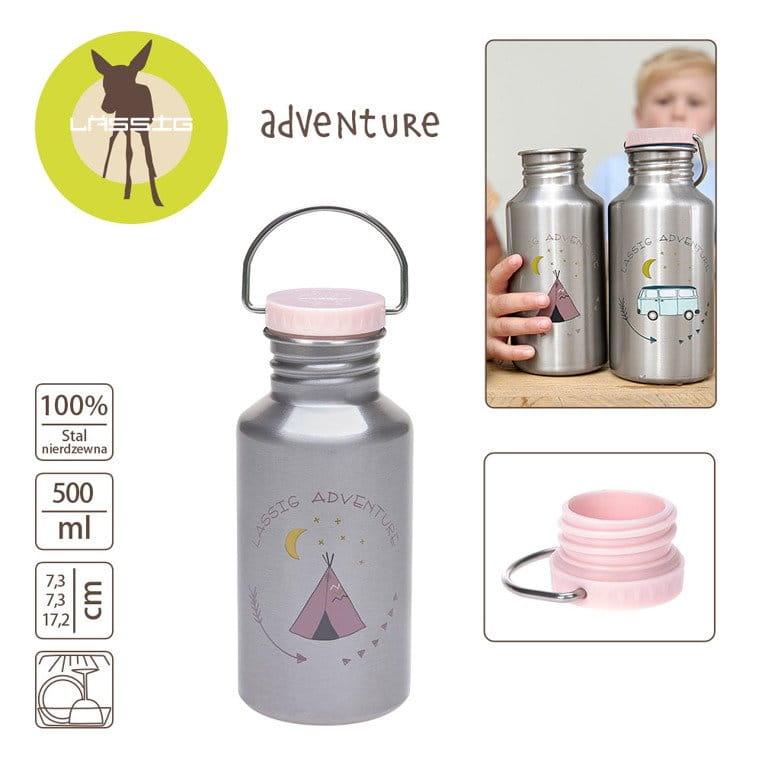 Lässig: bidon ze stali nierdzewnej Adventure 500 ml - Noski Noski