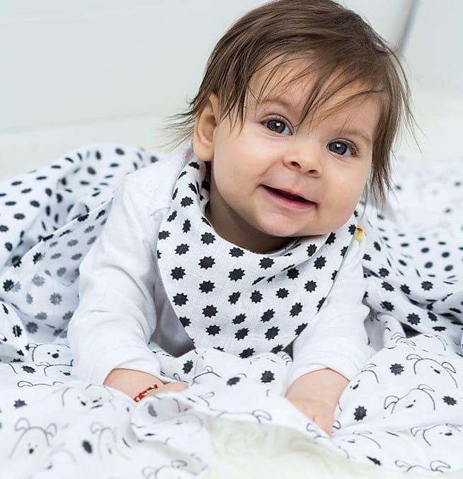 Lässig: duży muślinowy otulacz Little Chums 2 szt. - Noski Noski