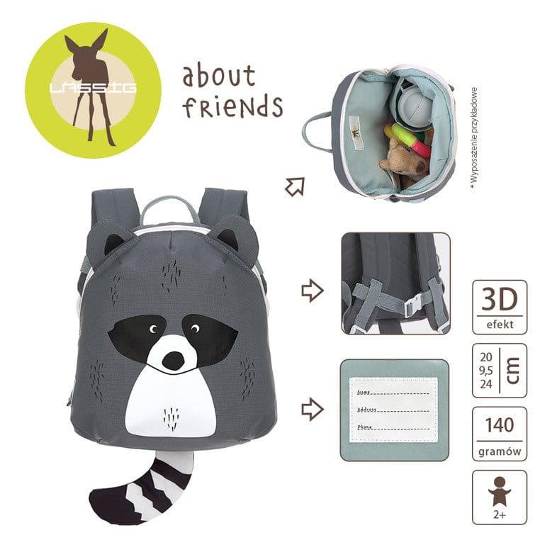 Lässig: mini plecak dla dzieci Szop About Friends - Noski Noski