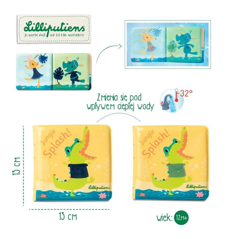 Lilliputiens: książeczka do kąpieli krokodyl Jungle Splash - Noski Noski