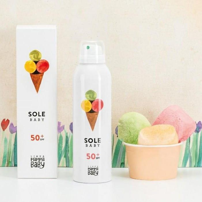 Linea MammaBaby: emulsja przeciwsłoneczna dla dzieci Sole Baby SPF 50+ - Noski Noski
