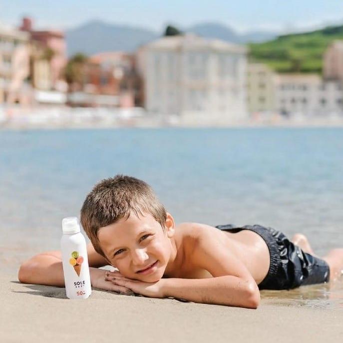 Linea MammaBaby: emulsja przeciwsłoneczna dla dzieci Sole Baby SPF 50+ - Noski Noski