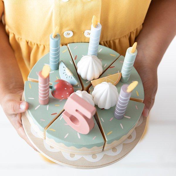 Little Dutch: drewniany tort urodzinowy Birthday Cake - Noski Noski